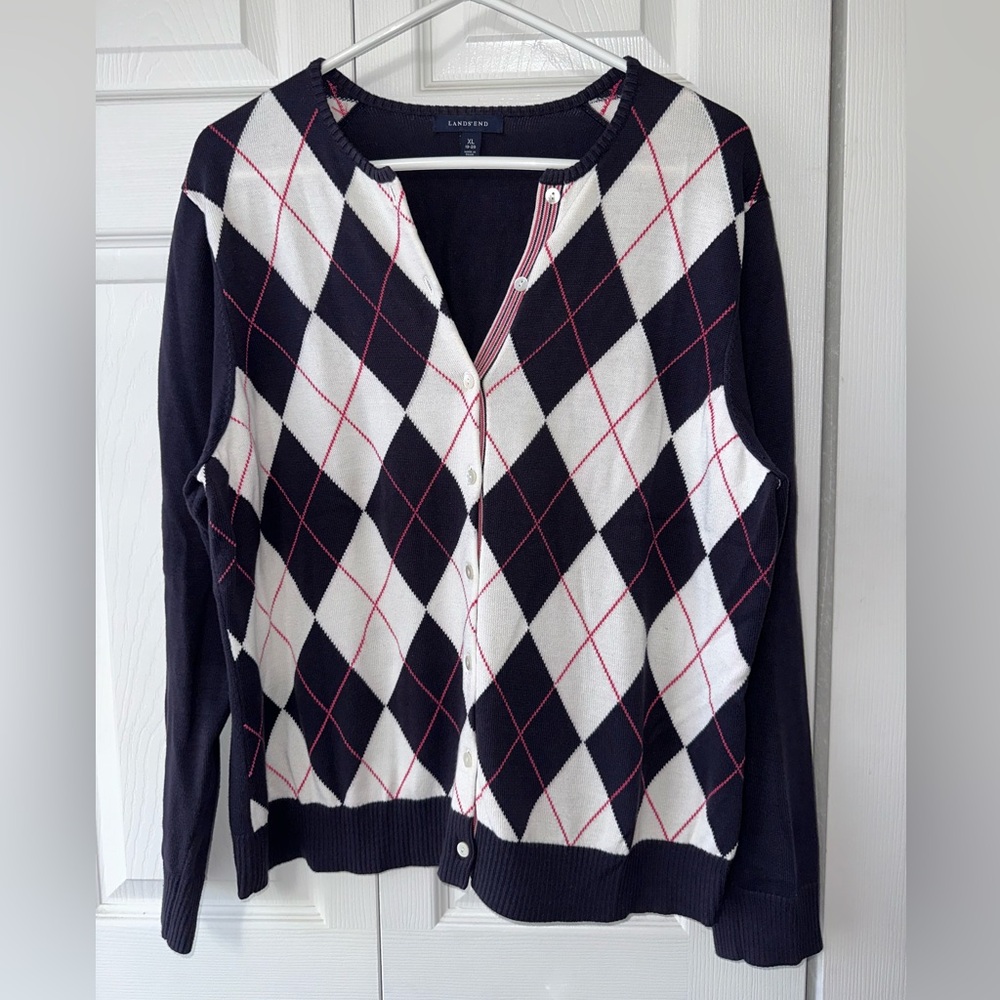 Lands’ End cardigan button up sweater